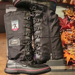 Pajar Black and Red Men's Snow Boots